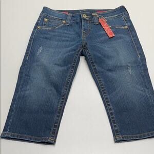 YASO Womens 29 Blue Jean Capri - NEW WITH TAGS